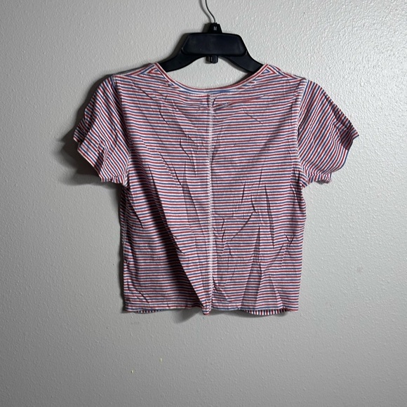 Abercrombie & Fitch Women Striped Crop Top Twist Knot Size M. - Picture 5 of 7